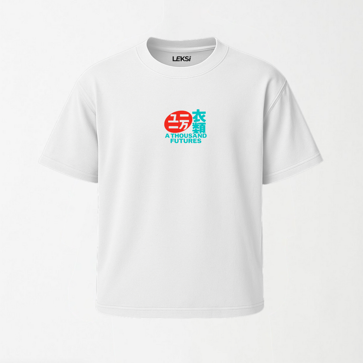 A Thousand Futures 'Lucky Cat' - Round Neck Unisex T Shirt S - Premium Unisex Graphic T-Shirt | LEKSI Pakistan