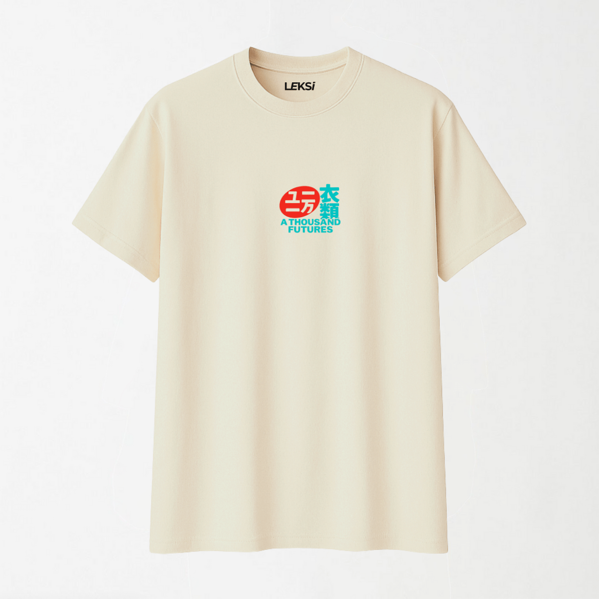 A Thousand Futures 'Lucky Cat' - Round Neck Unisex T Shirt S - Premium Unisex Graphic T-Shirt | LEKSI Pakistan