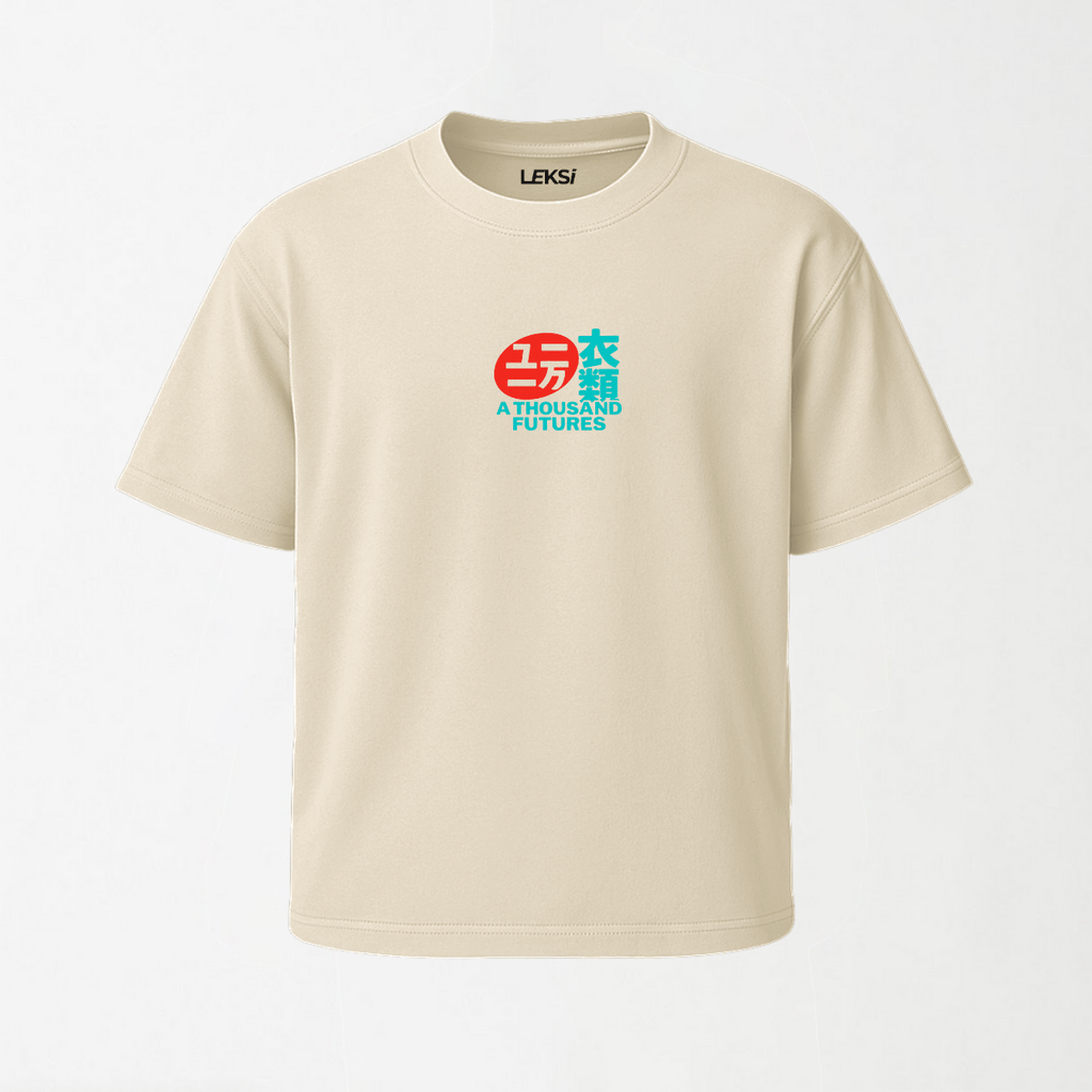 A Thousand Futures 'Lucky Cat' - Round Neck Unisex T Shirt S - Premium Unisex Graphic T-Shirt | LEKSI Pakistan