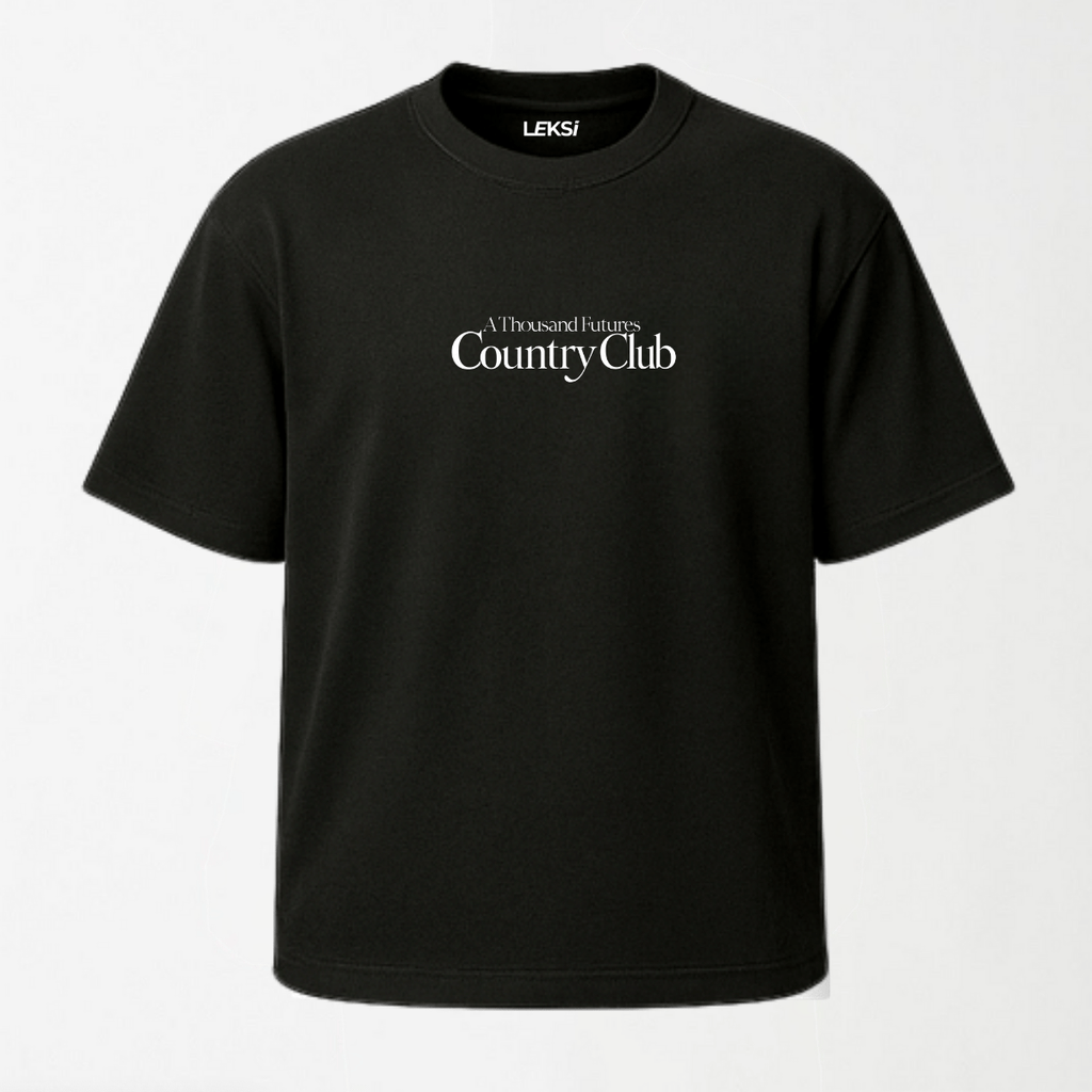 A Thousand Futures x Country Club - Round Neck Unisex T Shirt S - Premium Unisex Graphic T-Shirt | LEKSI Pakistan