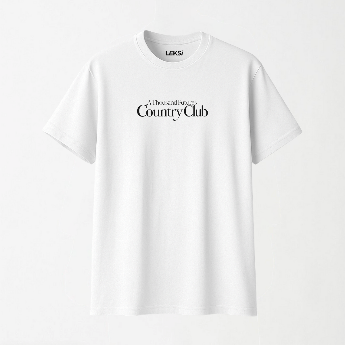 A Thousand Futures x Country Club - Round Neck Unisex T Shirt S - Premium Unisex Graphic T-Shirt | LEKSI Pakistan