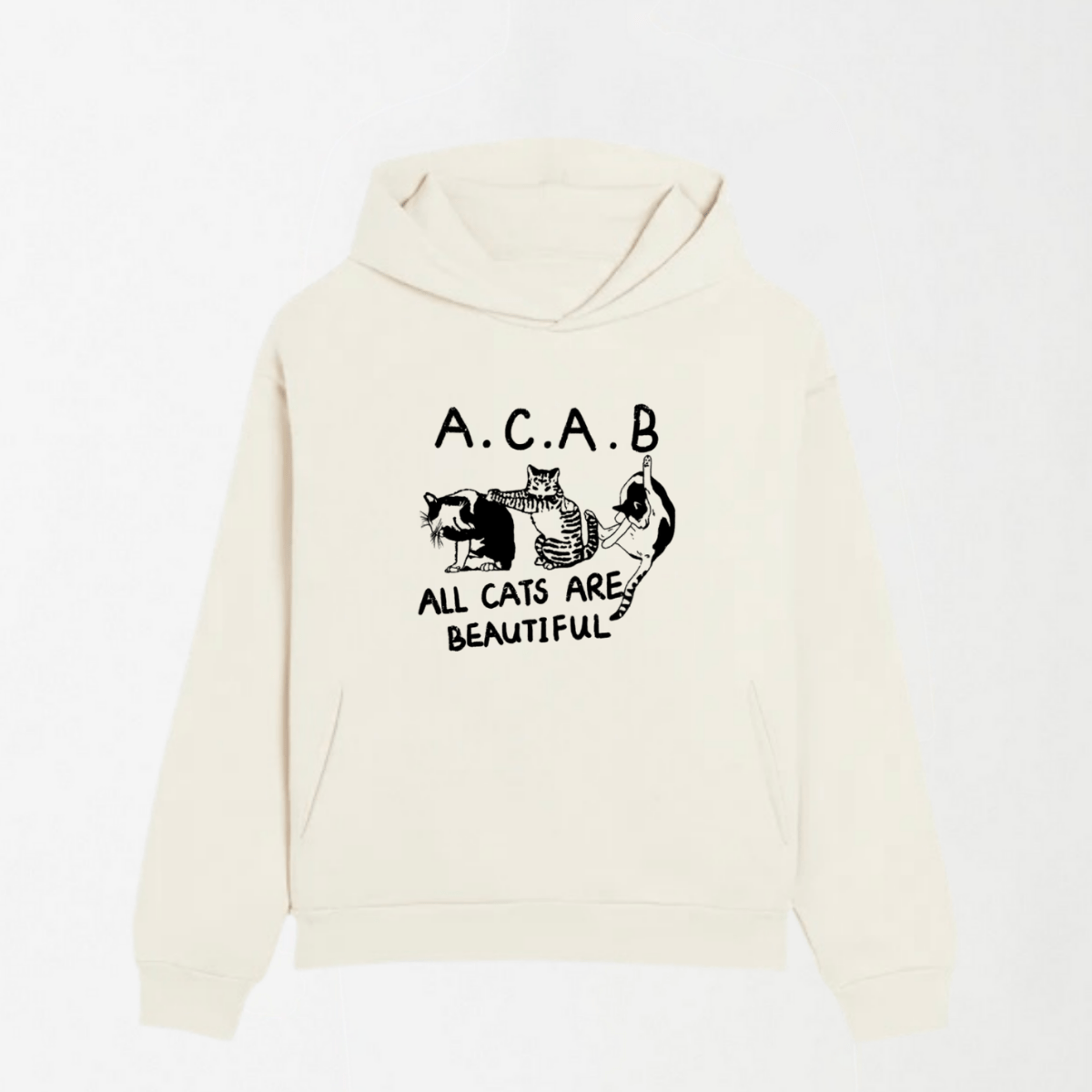 ACAB Cats - Graphic Hoodie S - Premium Unisex | LEKSI Pakistan