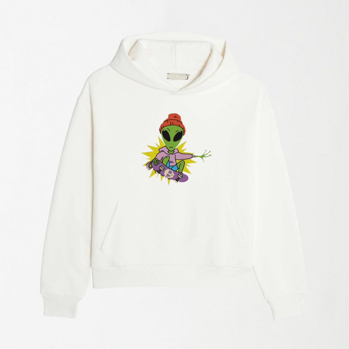 Alien Skate - Graphic Hoodie S - Premium Unisex | LEKSI Pakistan