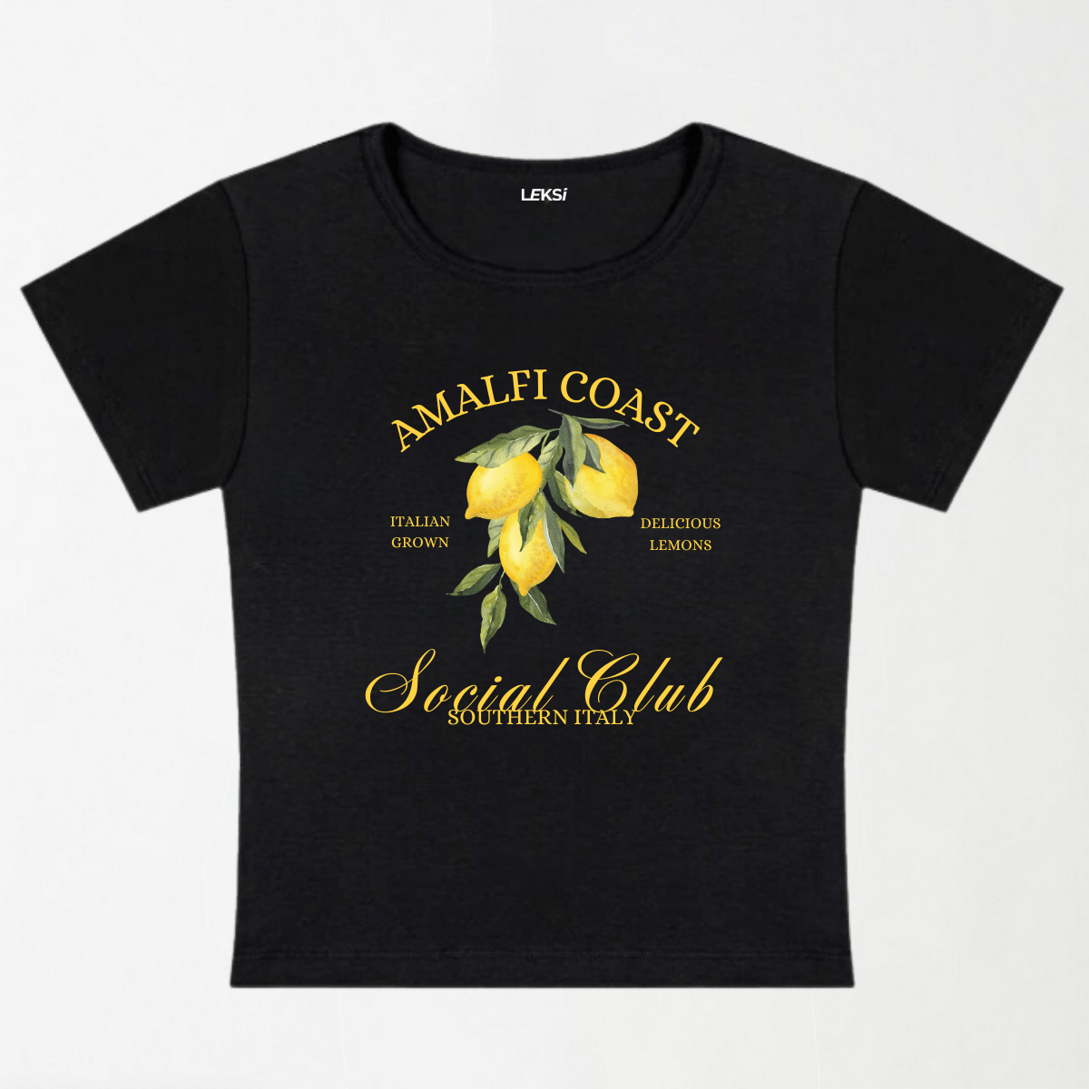 Amalfi Coast Social Club Y2K Baby Tee XXS - Premium Unisex | LEKSI Pakistan