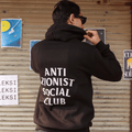 Anti Zionist Social Club - Black Graphic Hoodie S - Premium Unisex | LEKSI Pakistan