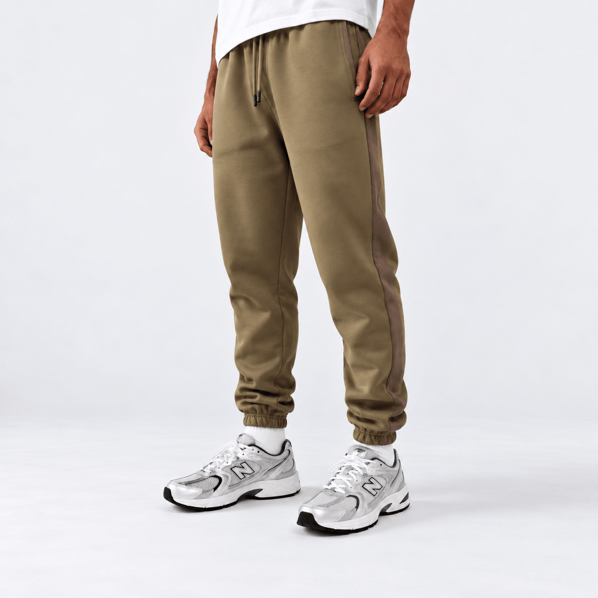 Army Green Unisex Sweatpants - Fleece (Winter-Friendly) XS - Premium Unisex Sweatpants | LEKSI Pakistan