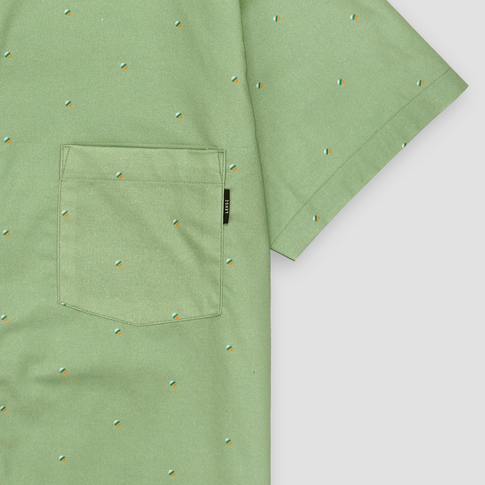 Avocado Green Speckled Button Down XS - Premium Unisex | LEKSI Pakistan