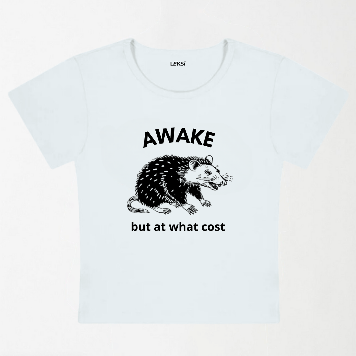 Awake But At What Cost Y2K Baby Tee XXS - Premium Unisex | LEKSI Pakistan