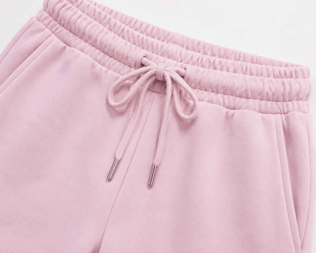 Baby Pink Unisex Fleece Sweatpants (Winter-Friendly) XS - Premium Unisex Sweatpants | LEKSI Pakistan