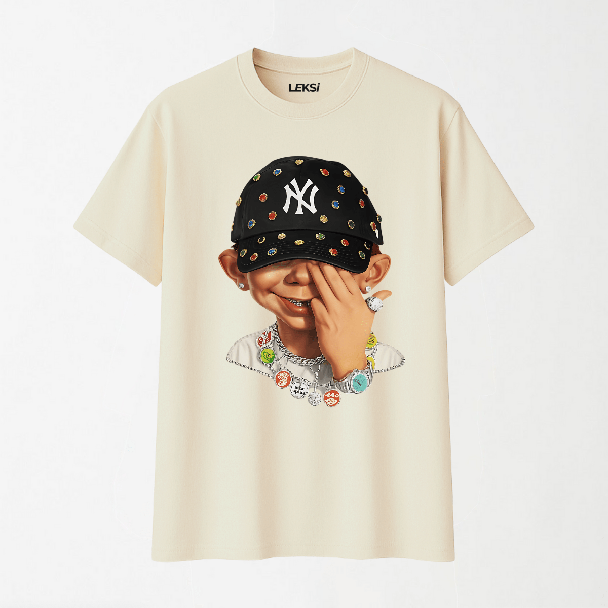 Bad Boy - Round Neck Unisex T Shirt S - Premium Unisex Graphic T-Shirt | LEKSI Pakistan