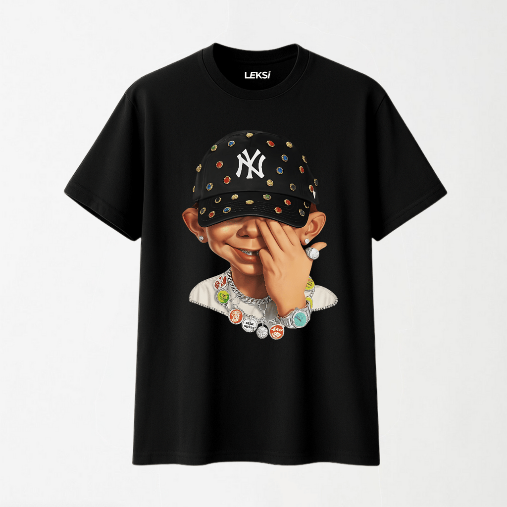 Bad Boy - Round Neck Unisex T Shirt S - Premium Unisex Graphic T-Shirt | LEKSI Pakistan