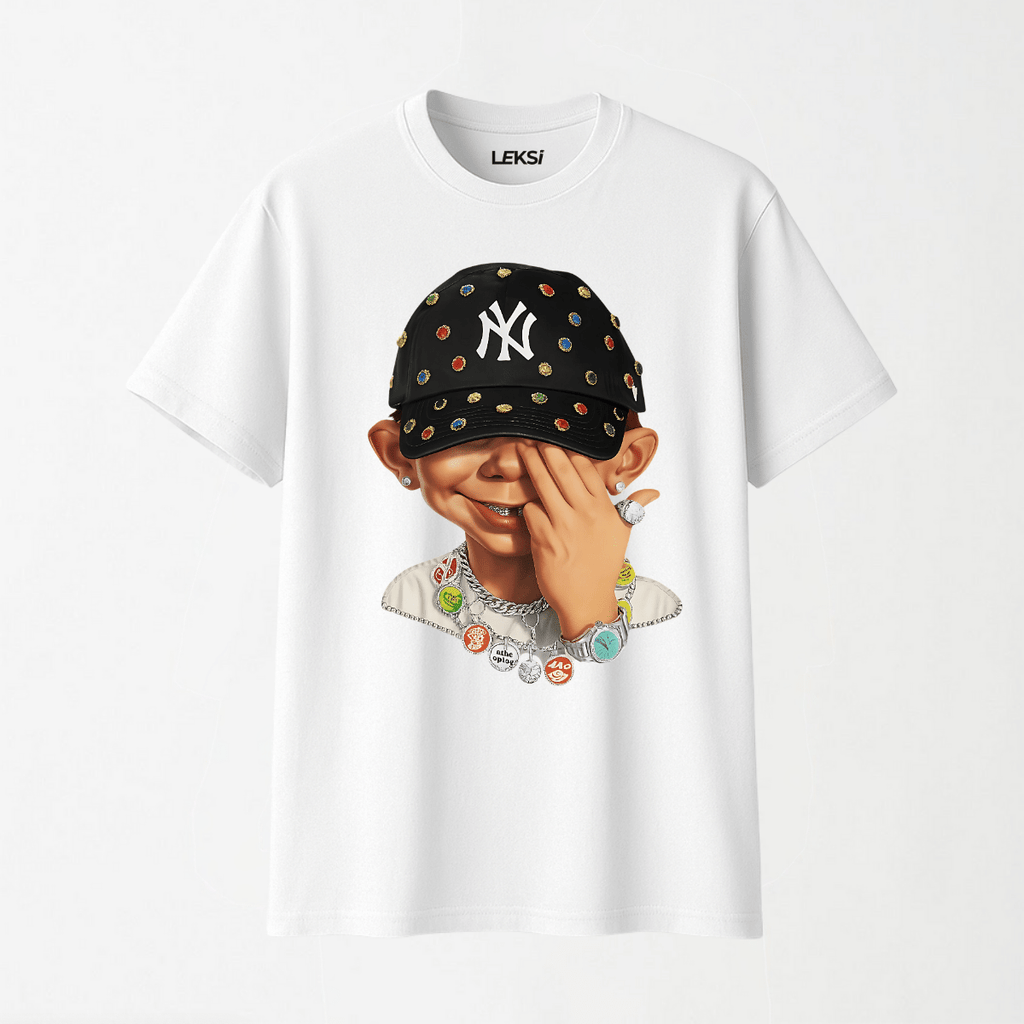 Bad Boy - Round Neck Unisex T Shirt S - Premium Unisex Graphic T-Shirt | LEKSI Pakistan