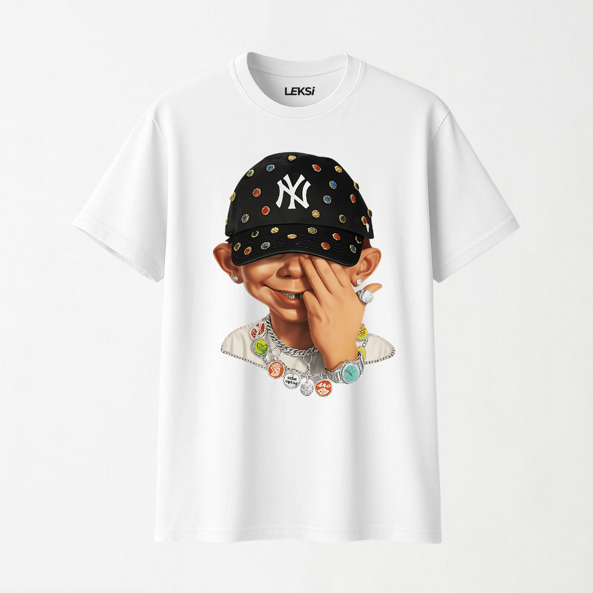 Bad Boy - Round Neck Unisex T Shirt S - Premium Unisex Graphic T-Shirt | LEKSI Pakistan