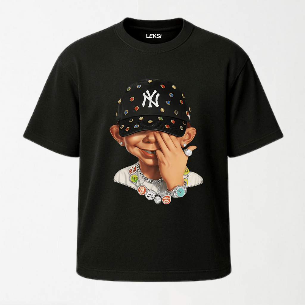 Bad Boy - Round Neck Unisex T Shirt S - Premium Unisex Graphic T-Shirt | LEKSI Pakistan