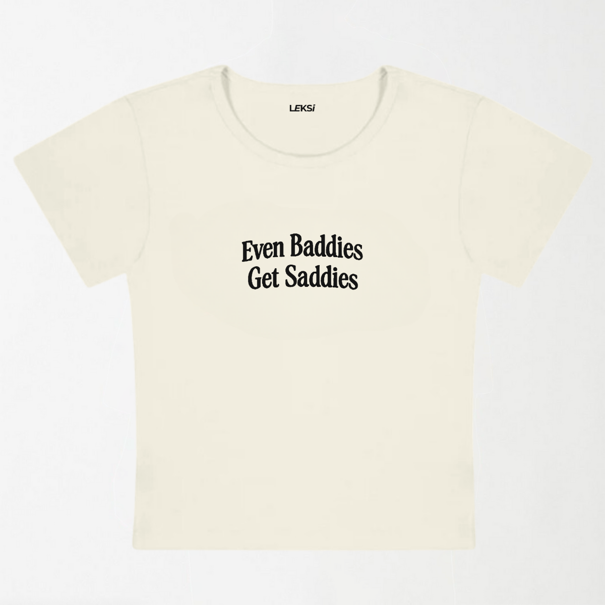 Baddie Saddie Y2K Baby Tee XXS - Premium Unisex | LEKSI Pakistan