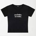 Baddie Saddie Y2K Baby Tee XXS - Premium Unisex | LEKSI Pakistan
