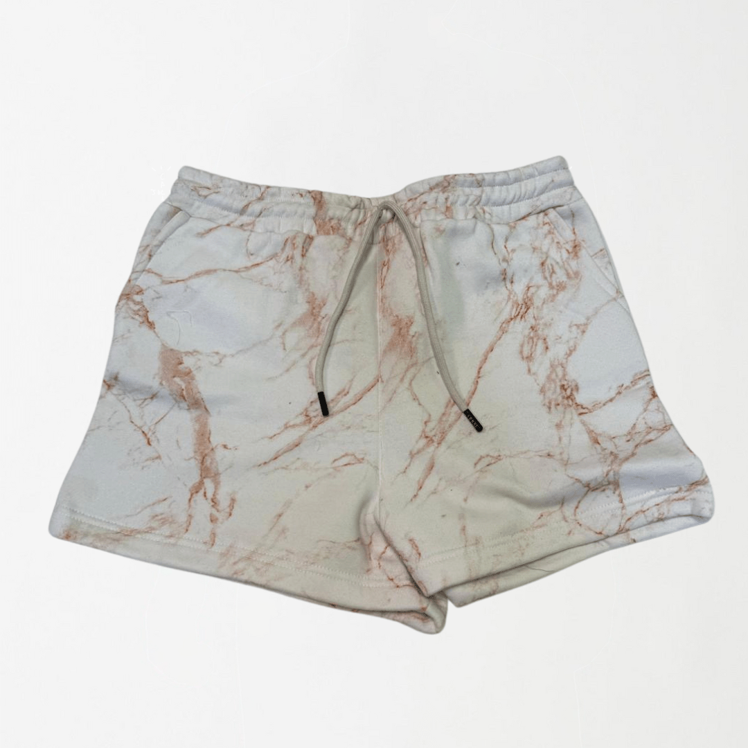 Beige Marble Women’s Shorts XS - Premium Unisex | LEKSI Pakistan