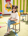 Beige Ribbed Shirt - Girls 2 - 3 Years - Premium Unisex | LEKSI Pakistan