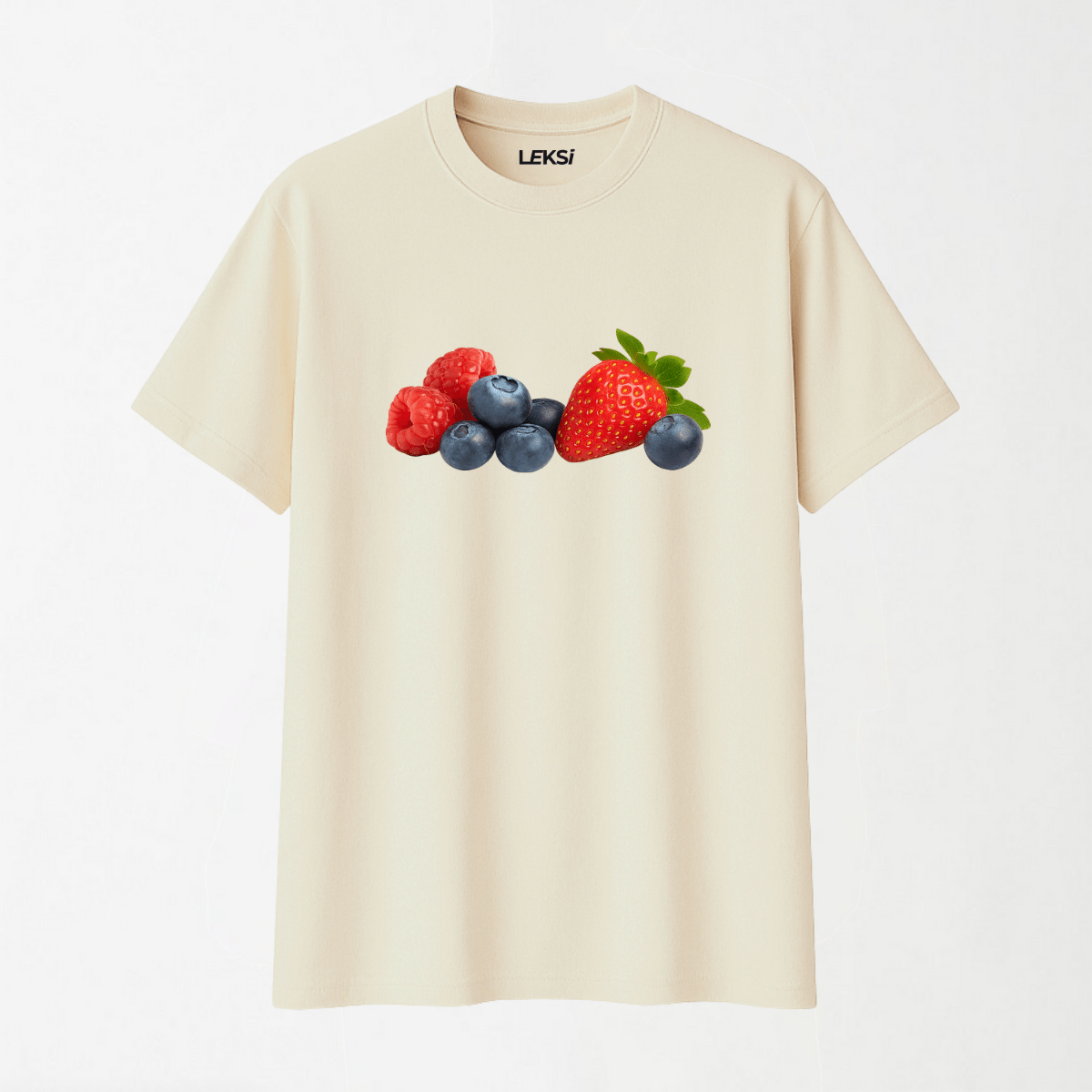 Berries - Round Neck Unisex T Shirt S - Premium Unisex Graphic T-Shirt | LEKSI Pakistan