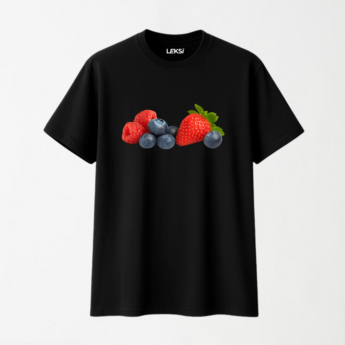 Berries - Round Neck Unisex T Shirt S - Premium Unisex Graphic T-Shirt | LEKSI Pakistan