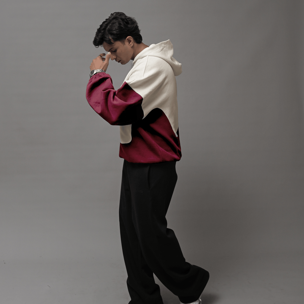 Berry Wave Drippy Unisex Hoodie S - Premium Unisex Wavy Hoodie | LEKSI Pakistan