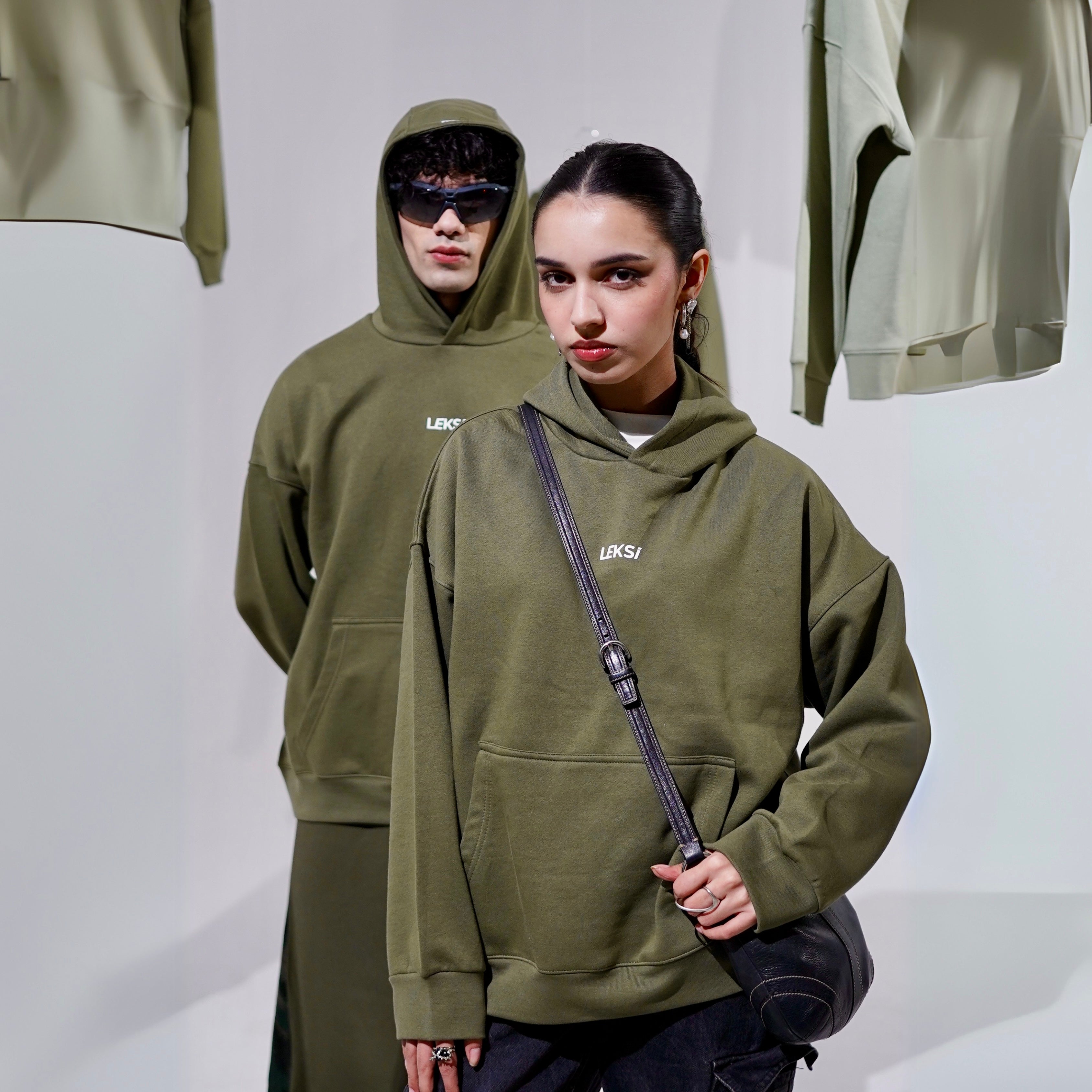 Bistro Green Cloud Hoodie S - Premium Unisex Raglan Hoodie | LEKSI Pakistan