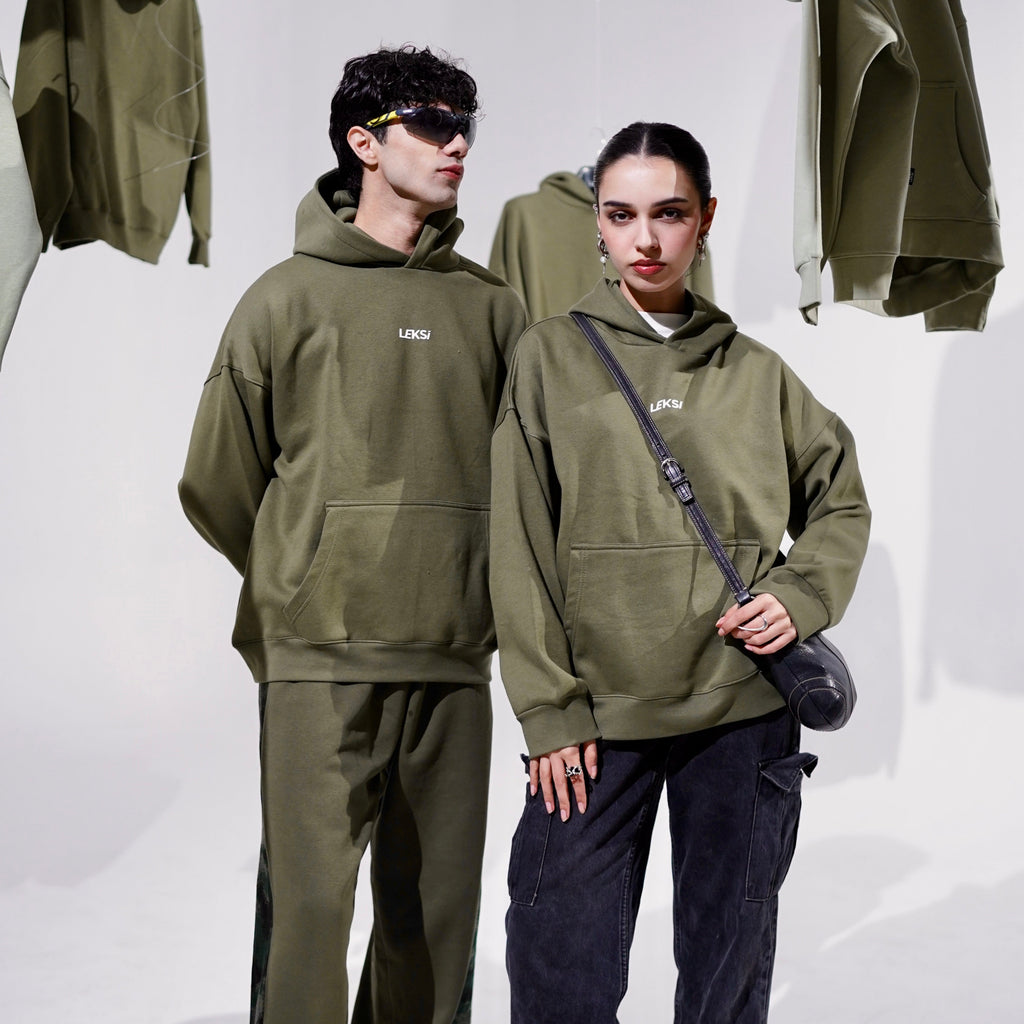 Bistro Green Cloud Hoodie S - Premium Unisex Raglan Hoodie | LEKSI Pakistan