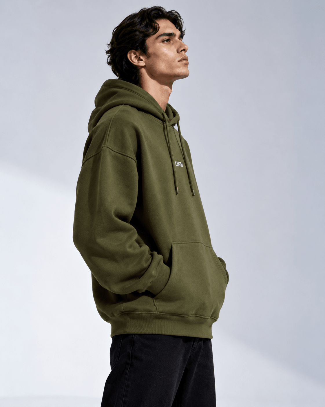 Bistro Green Cloud Hoodie S - Premium Unisex Raglan Hoodie | LEKSI Pakistan