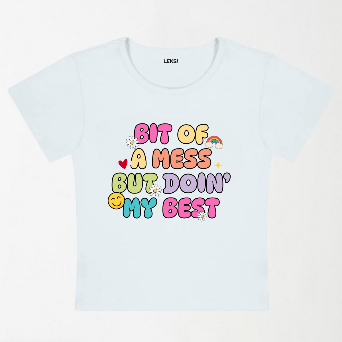 Bit Of A Mess Y2K Baby Tee XXS - Premium Unisex | LEKSI Pakistan