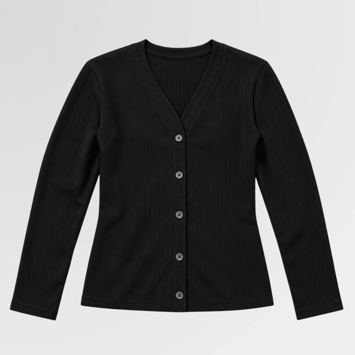 Black Drop Needle Cardigan S - Premium Unisex cardigan | LEKSI Pakistan