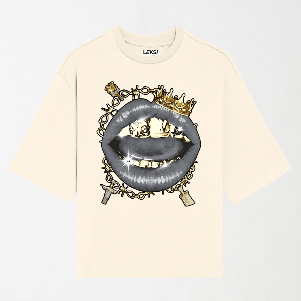 Black Gold Vintage Grills - Round Neck Unisex T Shirt S - Premium Unisex Graphic T-Shirt | LEKSI Pakistan