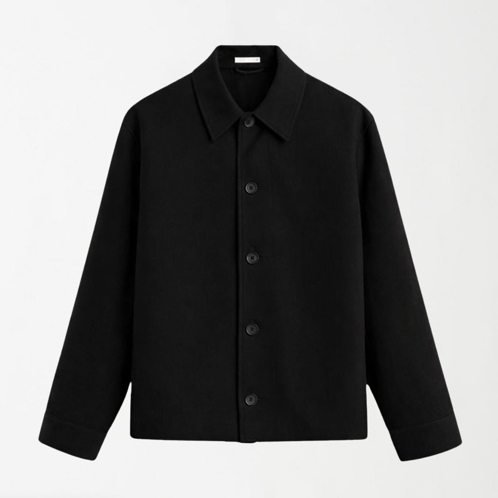 Black Tweed Unisex Jacket S - Premium Unisex Square Neck | LEKSI Pakistan