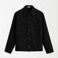 Black Tweed Unisex Jacket S - Premium Unisex Square Neck | LEKSI Pakistan