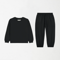 Black Unisex Kids Sweat Set 3 - 6 Months - Premium Unisex | LEKSI Pakistan