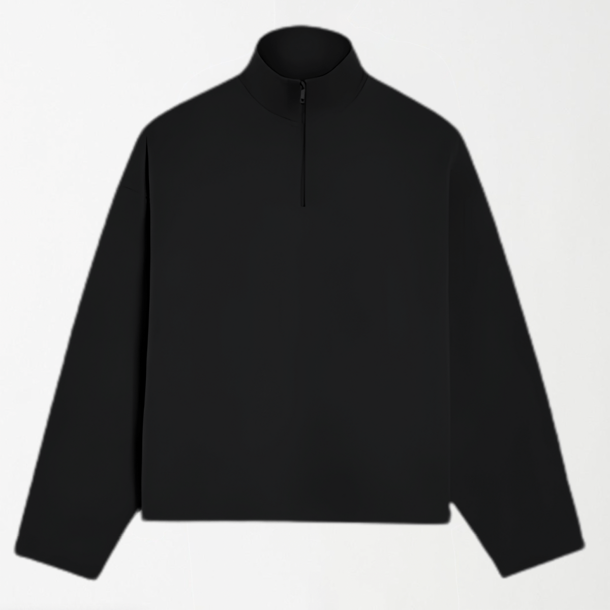 Black Unisex Pique Quarter Zip XS - Premium Unisex Quarter Zips | LEKSI Pakistan