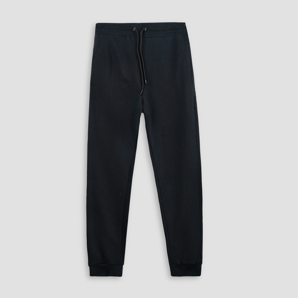 Black Unisex Sweatpants - French Terry (Summer - Friendly) XXS - Premium Unisex Sweatpants | LEKSI Pakistan