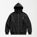 Black Zipper Hoodie XS - Premium Unisex | LEKSI Pakistan
