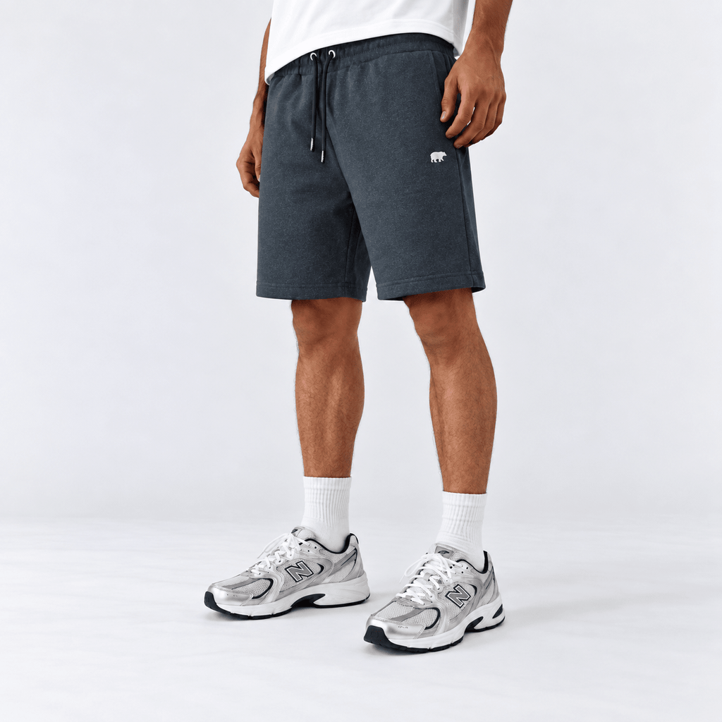Blue Denim Fleece Shorts XS - Premium Unisex Men's Shorts | LEKSI Pakistan