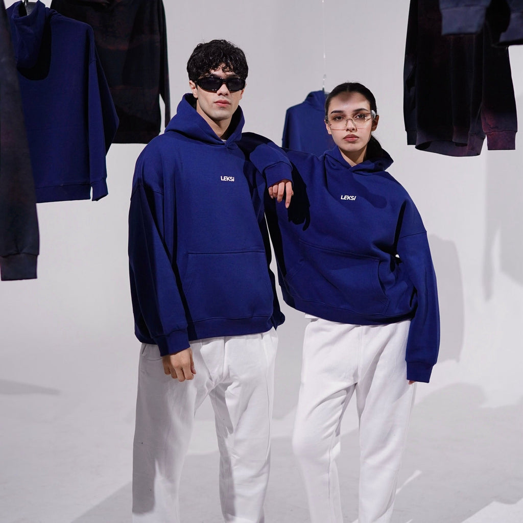 Blue Marine Cloud Hoodie S - Premium Unisex Raglan Hoodie | LEKSI Pakistan