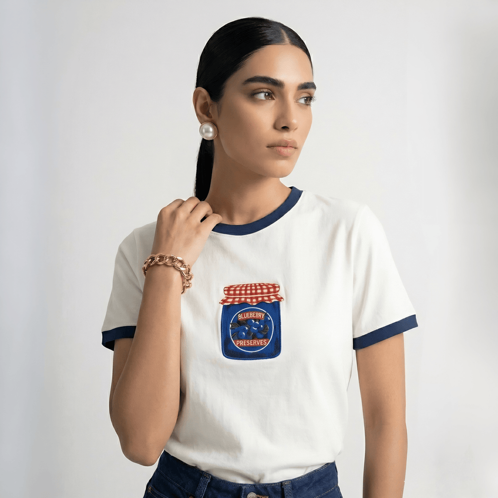 Blueberry Preserve Jam - Women's Graphic Cropped Top XXS - Premium Unisex | LEKSI Pakistan
