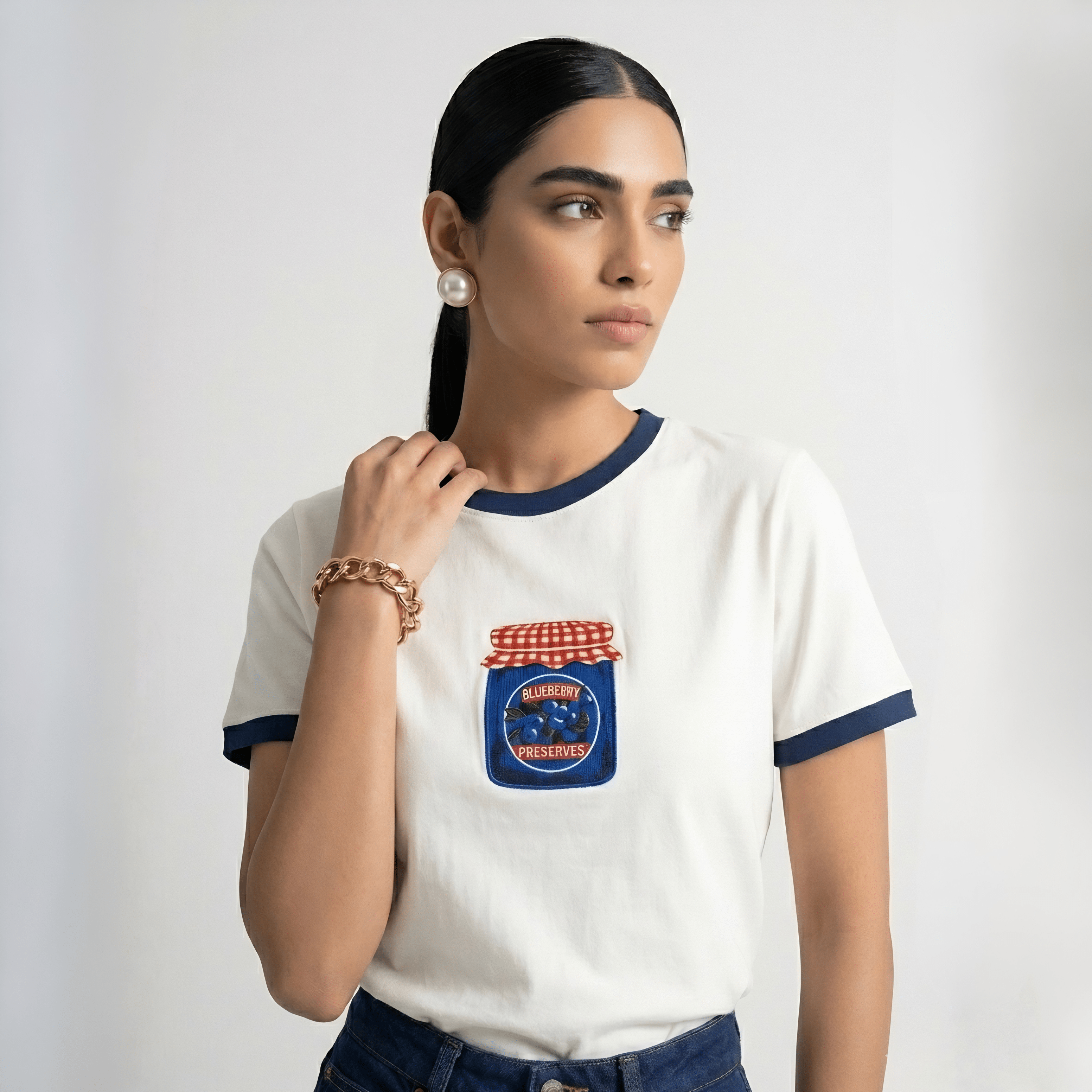 Blueberry Preserve Jam - Women's Graphic Cropped Top XXS - Premium Unisex | LEKSI Pakistan