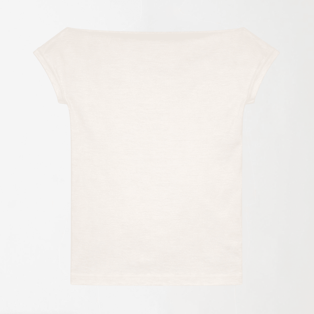 Boat Neck Ribbed Top XS - Premium Unisex Square Neck | LEKSI Pakistan