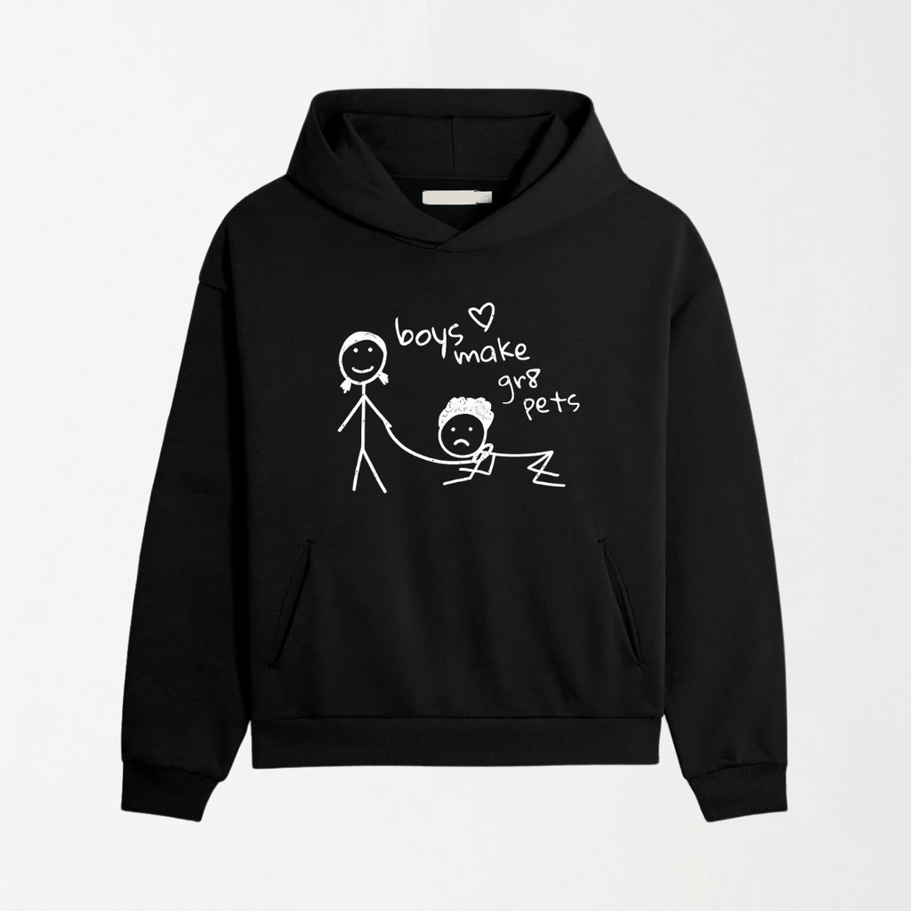 Boys Make Gr8 Pets - Graphic Hoodie S - Premium Unisex | LEKSI Pakistan