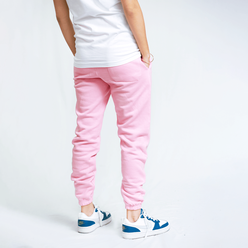 Bubblegum Pink Unisex Sweatpants - Fleece (Winter - Friendly) XS - Premium Unisex Sweatpants | LEKSI Pakistan
