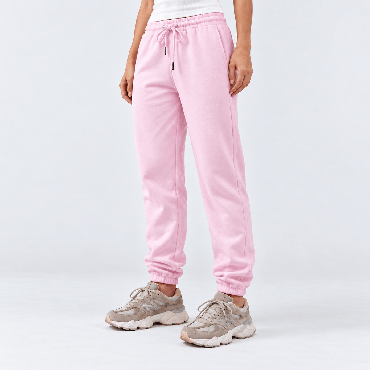 Bubblegum Pink Unisex Sweatpants - Fleece (Winter-Friendly) XS - Premium Unisex Sweatpants | LEKSI Pakistan