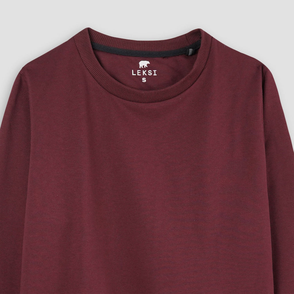 Burgundy Unisex Sweatshirt S - Premium Unisex | LEKSI Pakistan