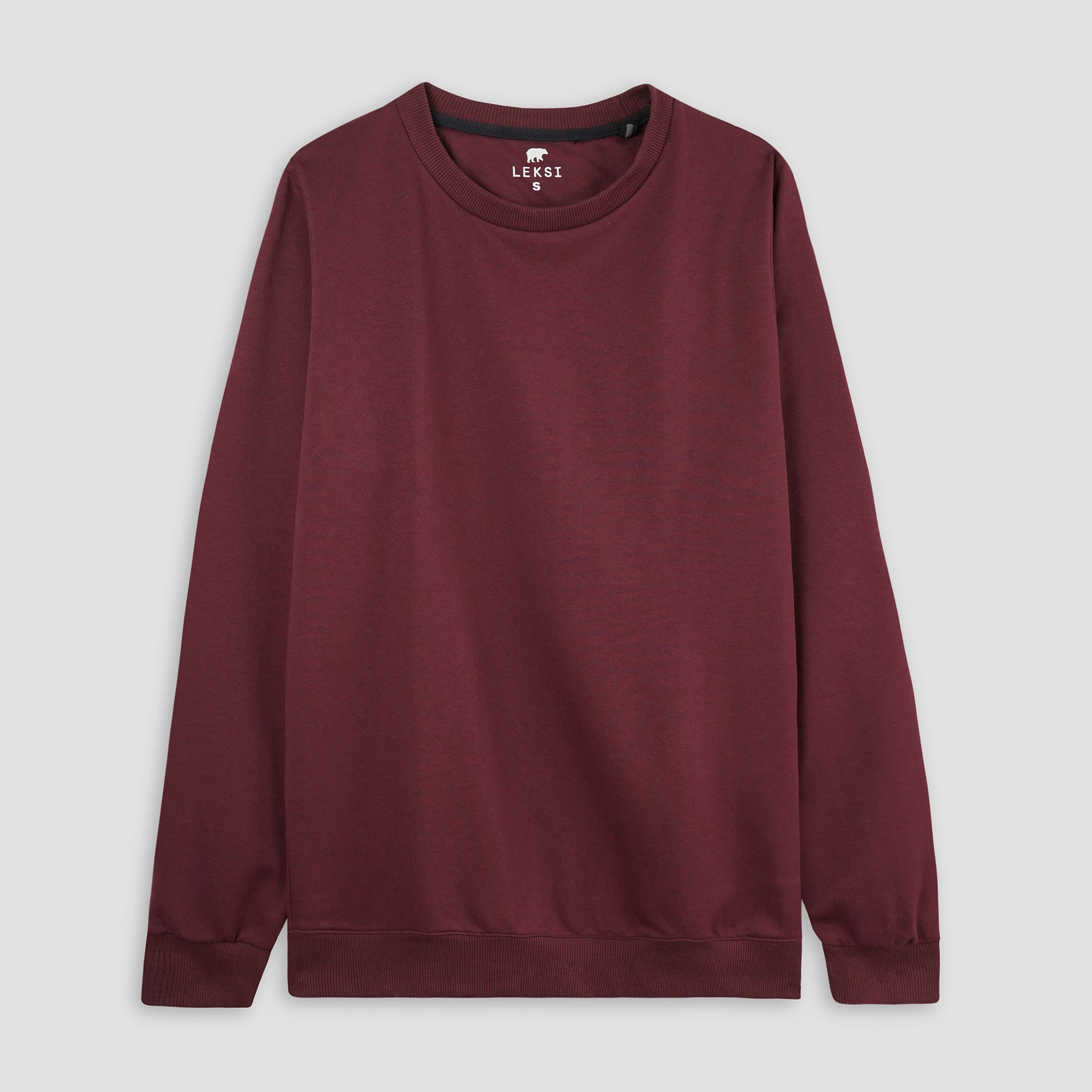 Burgundy Unisex Sweatshirt S - Premium Unisex | LEKSI Pakistan