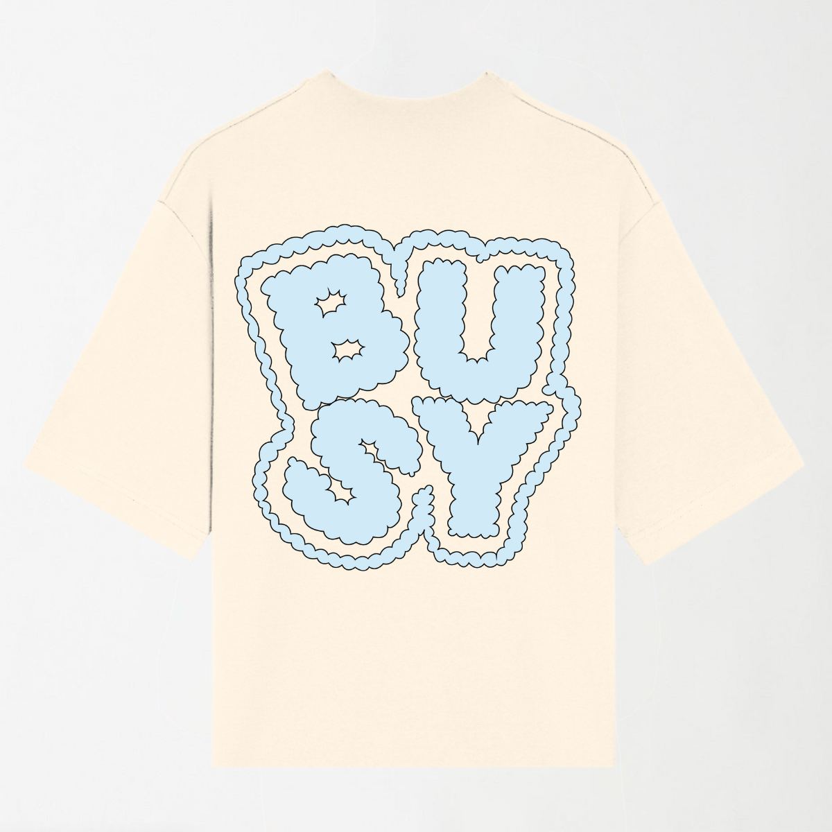 BUSY - Round Neck Unisex T Shirt S - Premium Unisex Graphic T-Shirt | LEKSI Pakistan