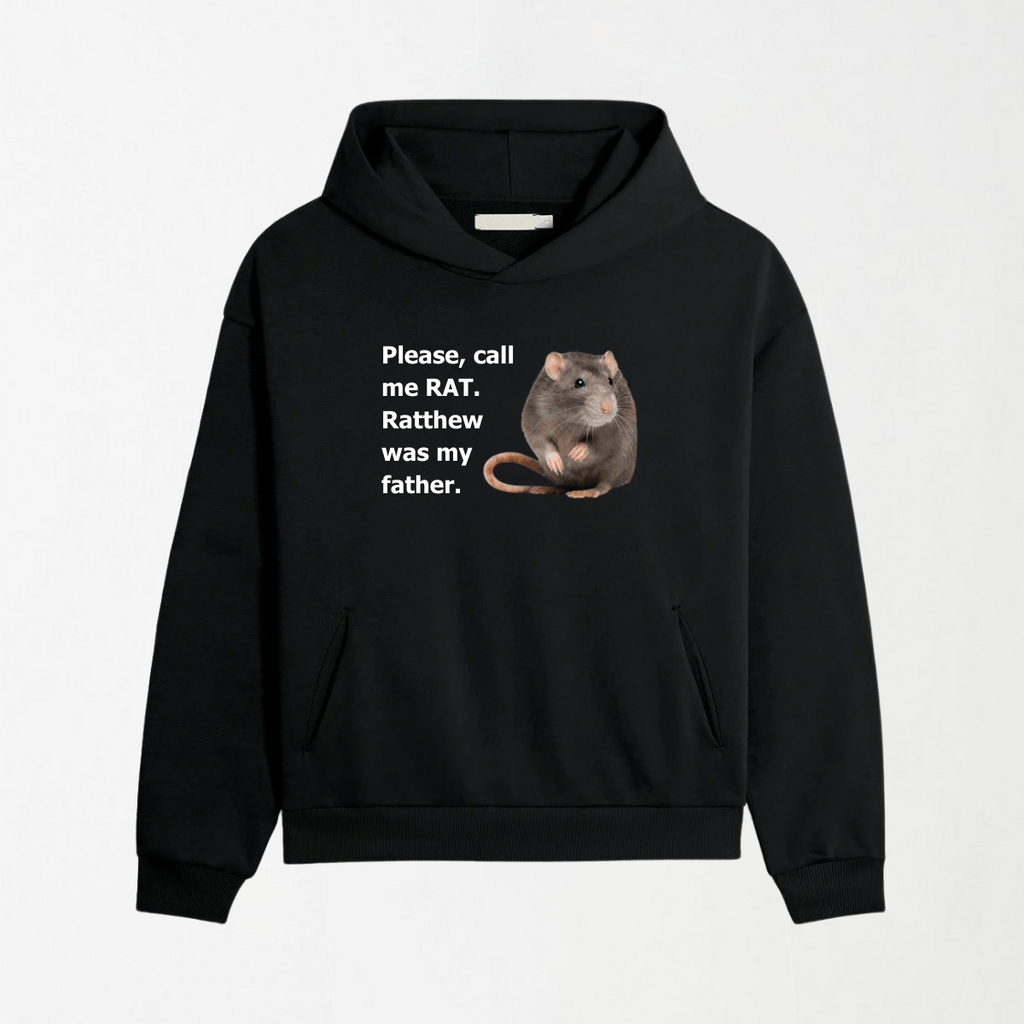 Call Me Rat - Graphic Hoodie S - Premium Unisex | LEKSI Pakistan