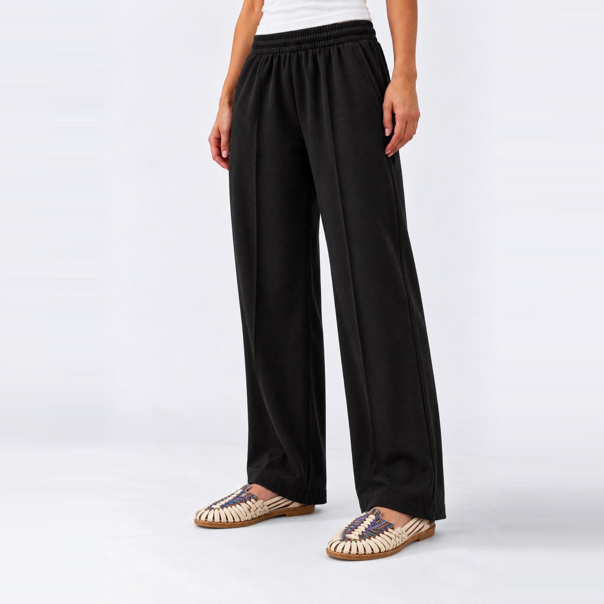 Carbon Wide-Leg Pull-On Trousers XS - Premium Unisex | LEKSI Pakistan